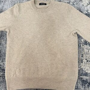 NAADAM Men's Beige Crewneck Sweater